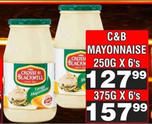 C&B Mayonnaise 250G X 6's