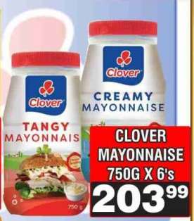 Clover Mayonnaise 750g x 6's