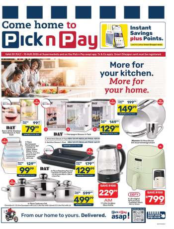 Pick n Pay catalogue  - 20/07/2026 - 10/08/2026.