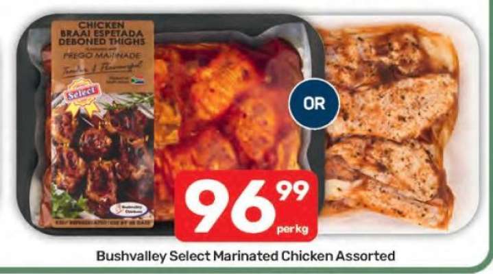 Bushvalley Select Marinated Chicken Assorted