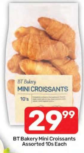 BT Bakery Mini Croissants Assorted 10s Each