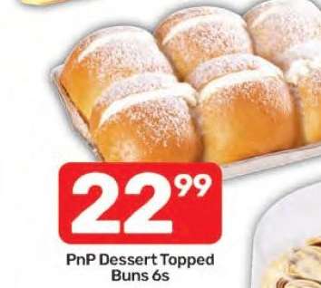 PnP Dessert Topped Buns 6s