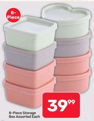 8-Piece Storage Box Assorted Each