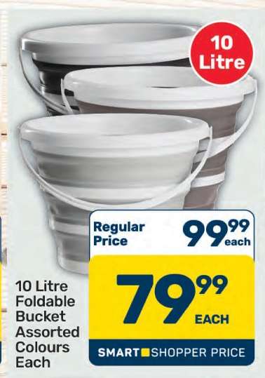 10 Litre Foldable Bucket