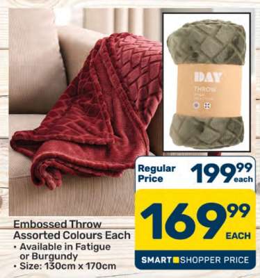 Embossed Throw