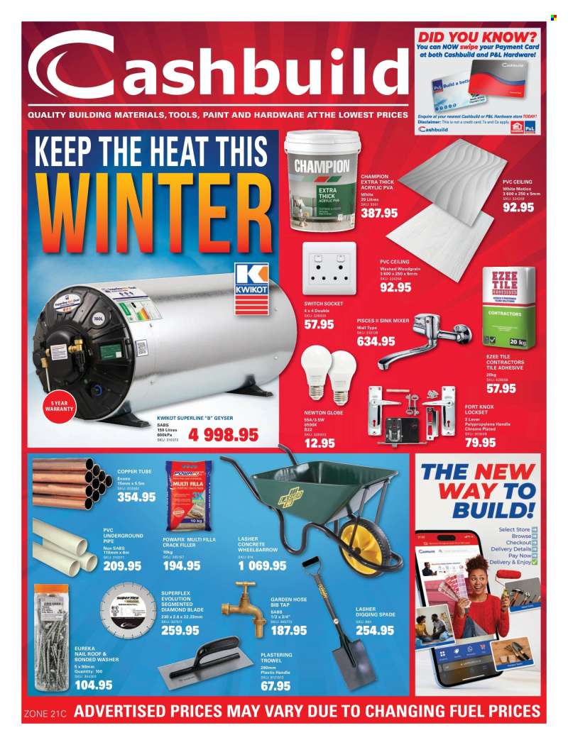 Cashbuild catalogue  - 20/07/2026 - 23/08/2026.