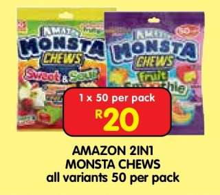 AMAZON 2IN1 MONSTA CHEWS