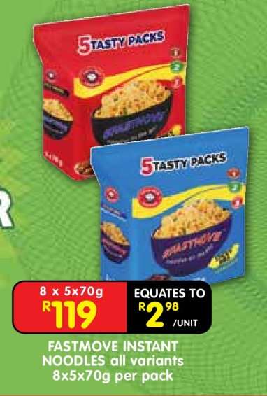 FASTMOVE INSTANT NOODLES all variants
