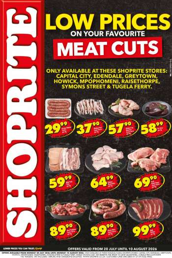 Shoprite catalogue  - 20/07/2026 - 10/08/2026.