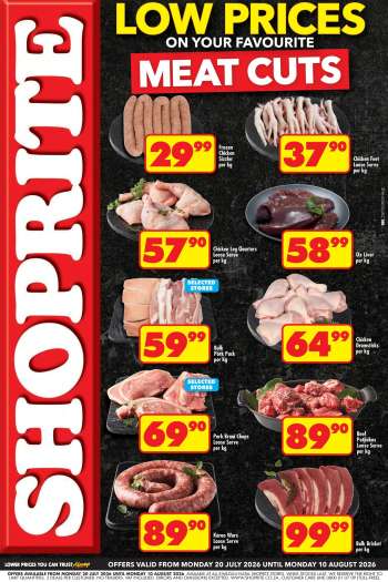 Shoprite catalogue  - 20/07/2026 - 10/08/2026.