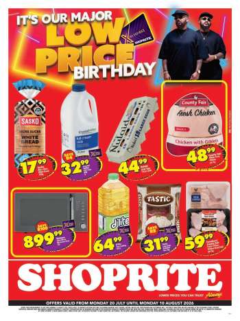 Shoprite catalogue  - 20/07/2026 - 10/08/2026.