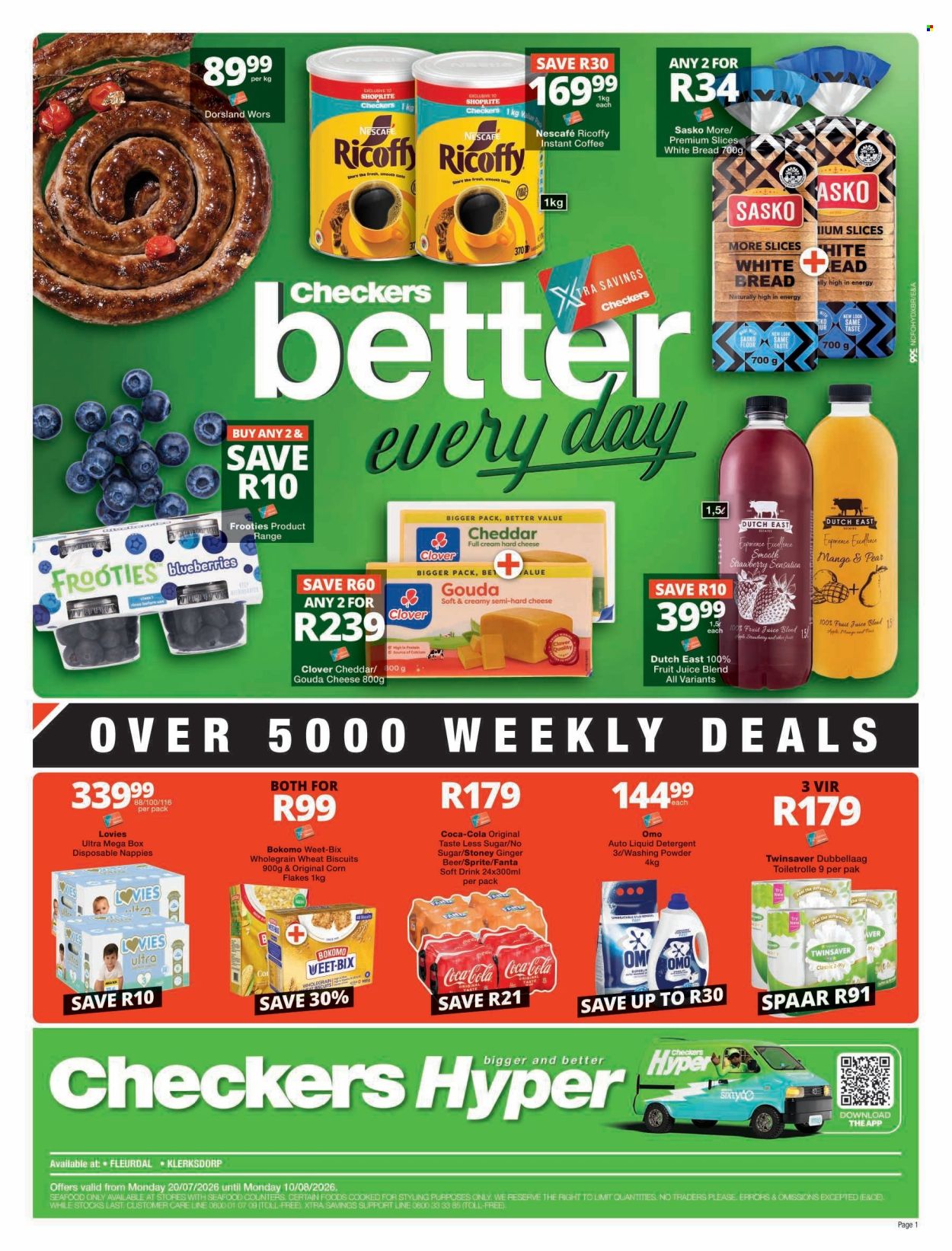 Checkers specials - 20/07/2026 - 10/08/2026. Page 1