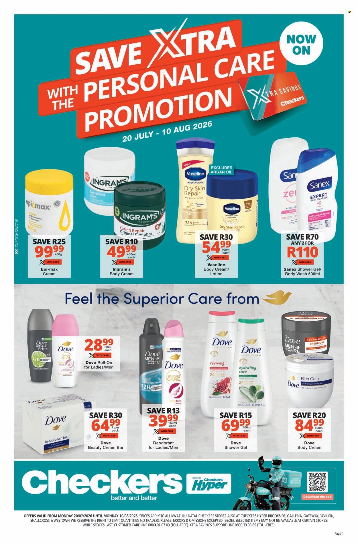 Checkers specials - 20/07/2026 - 10/08/2026. Page 1