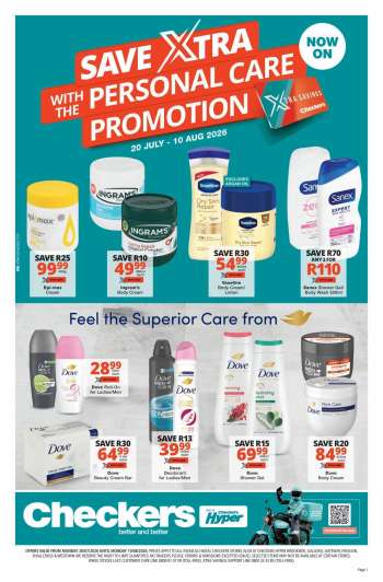 Checkers catalogue  - 20/07/2026 - 10/08/2026.