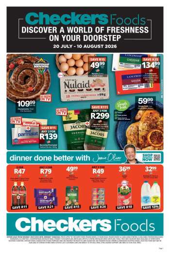 Checkers catalogue  - 20/07/2026 - 10/08/2026.