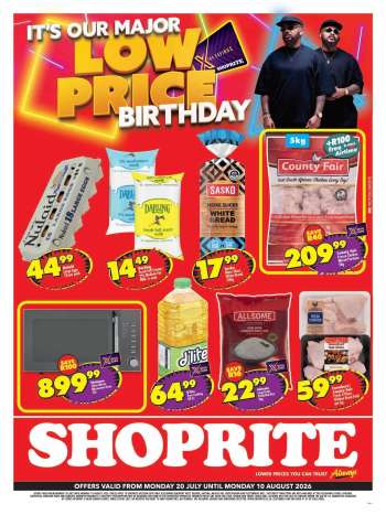 Shoprite catalogue  - 20/07/2026 - 10/08/2026.