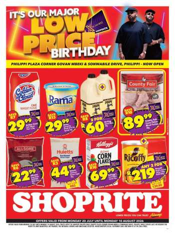 Shoprite catalogue  - 20/07/2026 - 10/08/2026.