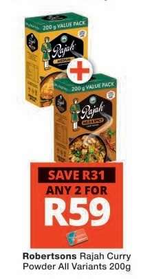 Robertsons Rajah Curry Powder All Variants 200g