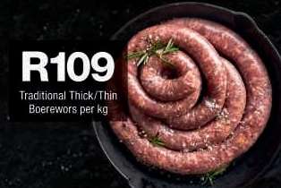 Traditional Thick/Thin Boerewors