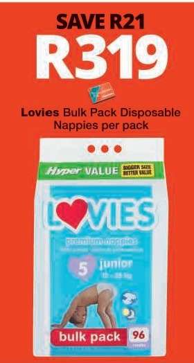 Lovies Bulk Pack Disposable Nappies