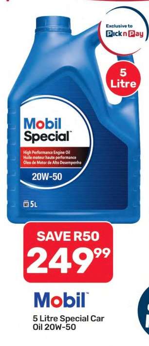 Mobil Special Car Oil 20W-50