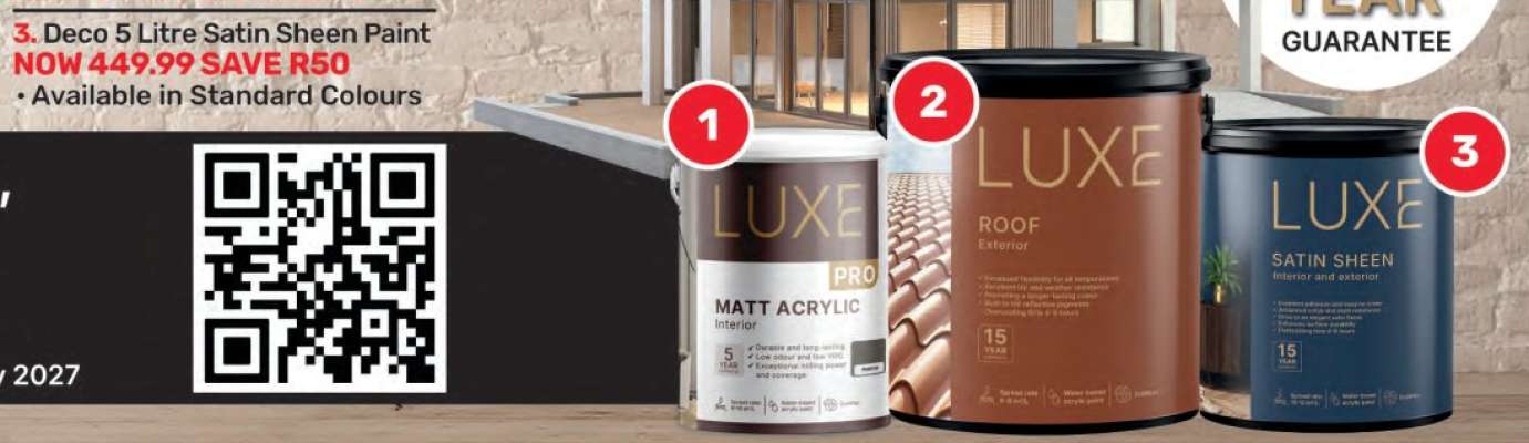 Deco 5 Litre Satin Sheen Paint