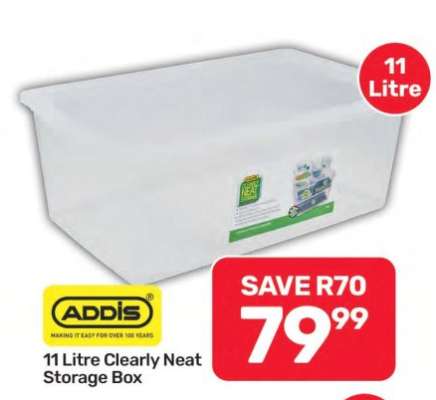 11 Litre Clearly Neat Storage Box