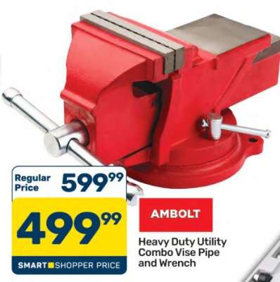 Heavy Duty Utility Combo Vise Pipe and Wrench