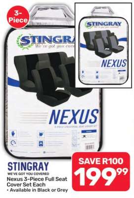 Stingray Nexus 3-Piece Full Seat Cover Set