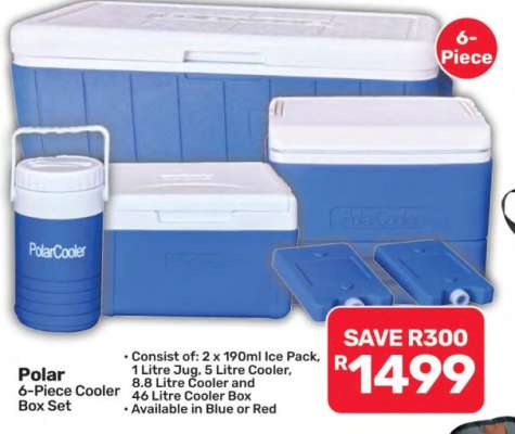 Polar 6-Piece Cooler Box Set