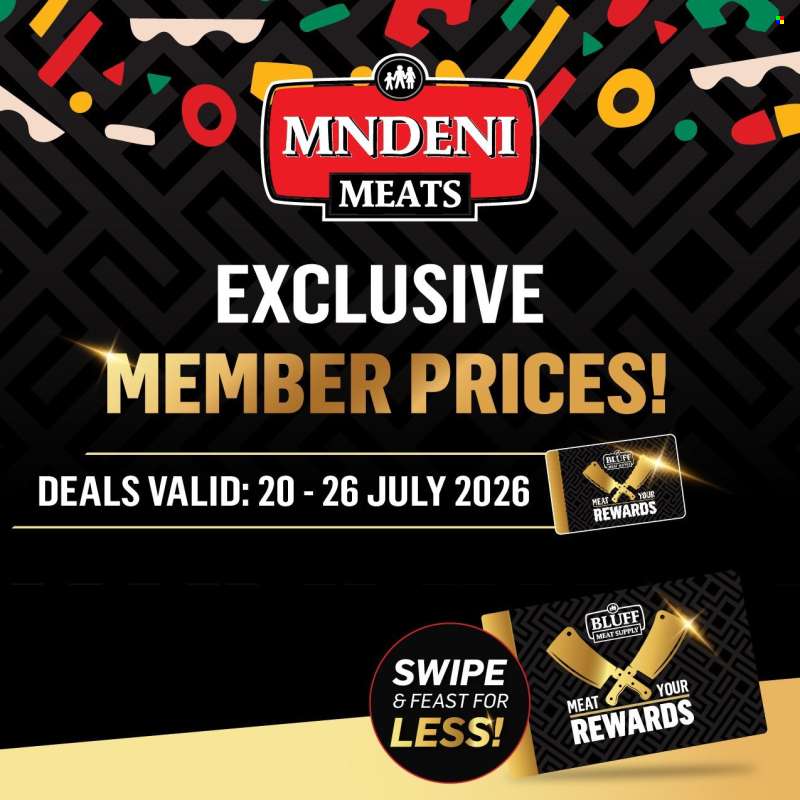 Mndeni Meats catalogue  - 20/07/2026 - 26/07/2026.