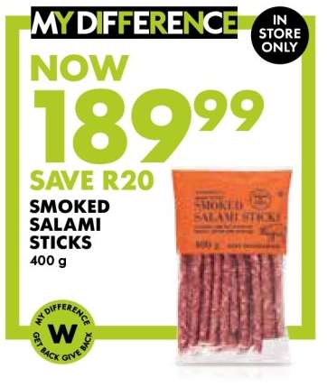 Smoked Salami Sticks