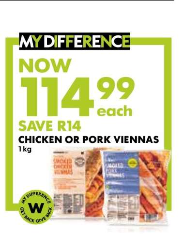 Chicken or Pork Viennas