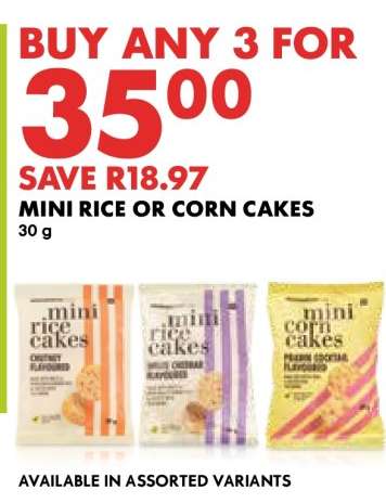 Mini Rice or Corn Cakes