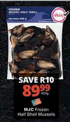 MJC Frozen Half Shell Mussels