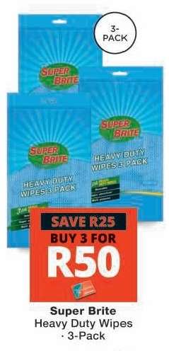 Super Brite Heavy Duty Wipes