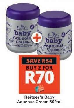 Reitzer's Baby Aqueous Cream 500ml