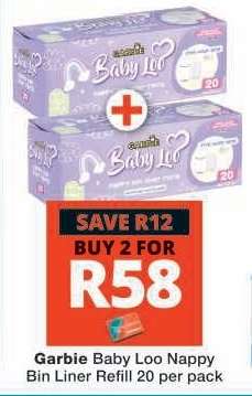 Garbie Baby Loo Nappy Bin Liner Refill