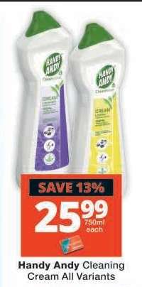Handy Andy Cleaning Cream All Variants