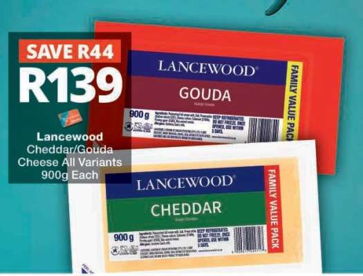 Lancewood Cheddar/Gouda Cheese