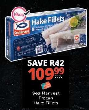 Sea Harvest Frozen Hake Fillets