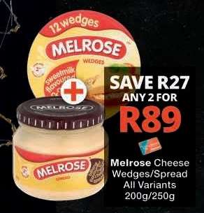 MELROSE CHEESE WEDGES/SPREAD