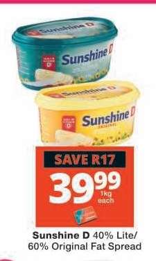 Sunshine D Fat Spread
