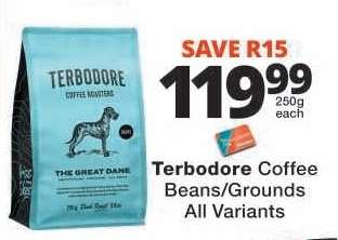 Terbodore Coffee Beans/Grounds