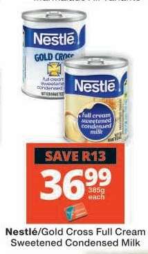 Nestlé/Gold Cross Full Cream Sweetened Condensed Milk