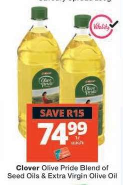 Clover Olive Pride Blend of Seed Oils & Extra Virgin Olive Oil