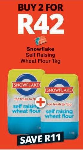 Snowflake Self Raising Wheat Flour 1kg