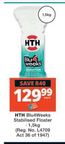 HTH Blu4Weeks Stabilised Floater