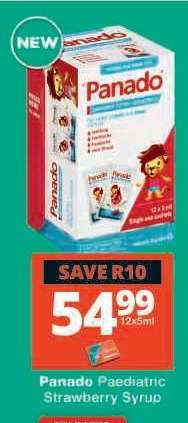 Panado Paediatric Strawberry Syrup