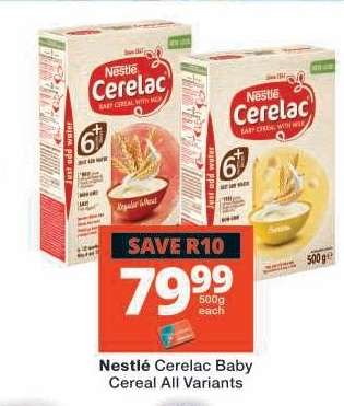 NESTLÉ CERELAC BABY CEREAL all variants